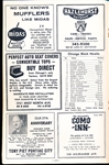 1965-66 New York Rangers @ Chicago Black Hawks NHL Program- Caricature Cover