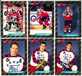 1992-93 Bowman Hockey- 6 Diff. Foil Cards