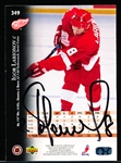 Autographed 1995-96 Upper Deck Hockey #349 Igor Larionov, Red Wings- JSA Certified