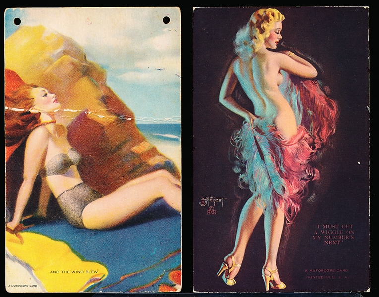 1940’s Mutoscope Non-Sports Pin-Up Cards- 2 Diff.