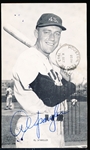 Autographed Al Spangler 1963 Houston Colt .45s J. D. McCarthy Postcard