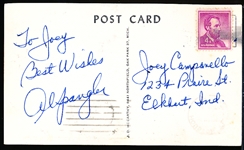 Autographed Al Spangler 1963 Houston Colt .45s J. D. McCarthy Postcard