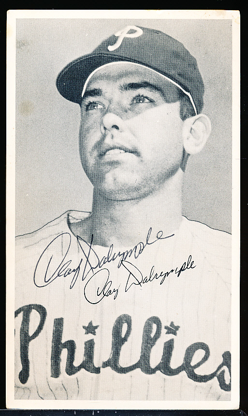 Lot Detail - Autographed 1960’s Clay Dalrymple Philadelphia Phillies ...