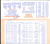 Autographed 1973 New York Mets MLB Roster and Schedule- Signed by 4 Mets Players/ Manager, inc. Yogi Berra
