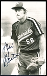 Autographed Jim Bouton 1977 Portland Mavericks MiLB B/W 3-¼” x 5-½” Photo