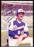 Autographed Norm Angelini 1970’s Atlanta Braves MLB Color 3-½” x 5” Photo