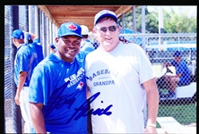 Autographed 2014 Tim Raines Toronto Blue Jays MLB Instructional Camp Color 4” x 6” Photo