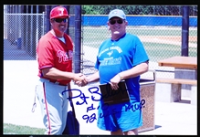 Autographed 2015 Pat Borders Philadelphia Phillies MLB Color 4” x 6” Photo