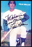 Autographed Felix Millan New York Mets MLB Color 4” x 6” Photo