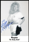 Autographed Morganna The Kissing Bandit MLB B/W 4” x 6” Photo