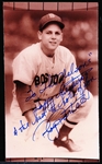 Autographed Roy Partee Boston Red Sox MLB B/W 3-½” x 6” Photo