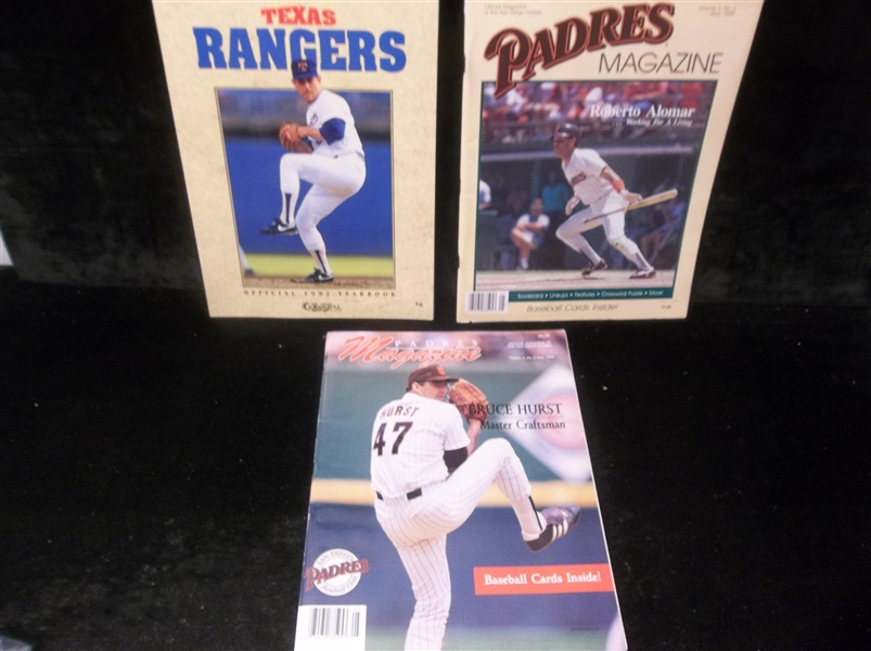 Clean-Up Lot of 3 Diff. MLB Magazines/Yearbooks