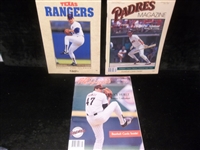 Clean-Up Lot of 3 Diff. MLB Magazines/Yearbooks