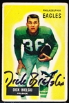Autographed 1955 Bowman Ftbl. #149 Dick Bielski, Eagles