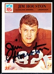 Autographed 1966 Philadelphia Ftbl. #46 Jim Houston, Browns