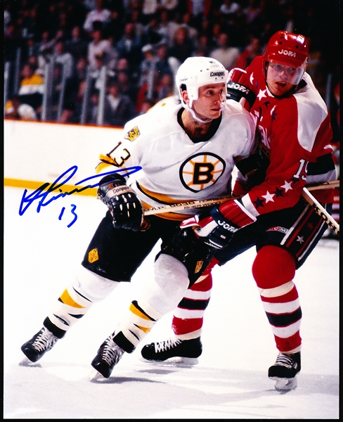 Autographed Ken Linseman Boston Bruins NHL Color 8” x 10” Photo