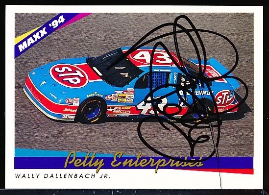 Autographed 1994 Maxx #80 Petty Enterrpises/ W. Dallenbach NASCAR- Signed by Richard Petty