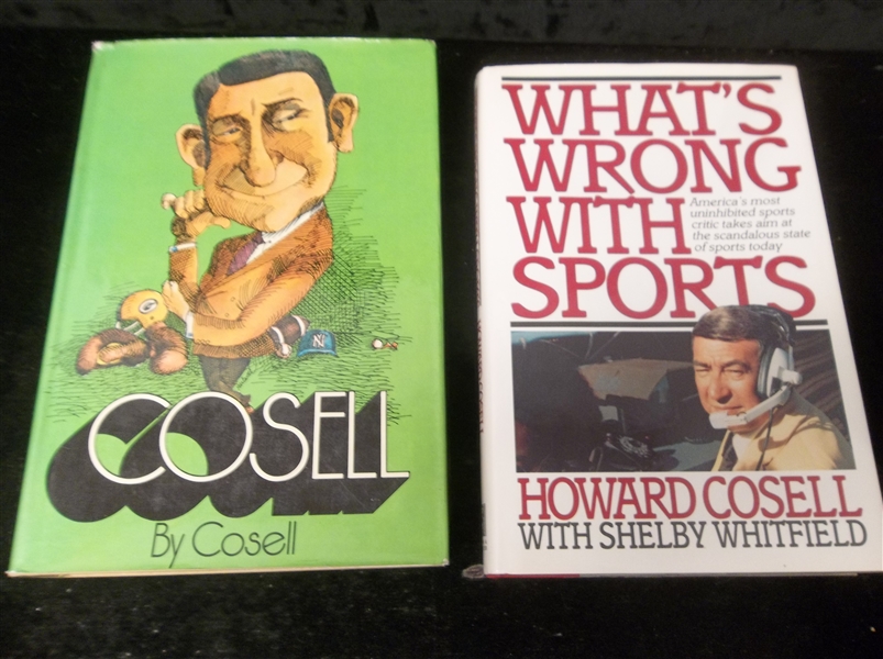 2 Diff. Howard Cosell Hardcover Books