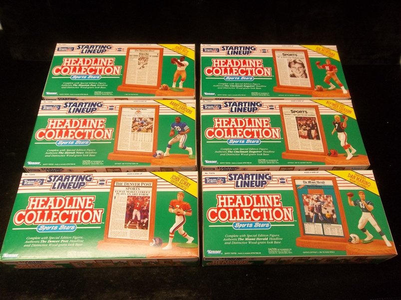 Lot Detail - 1991 Kenner SLU “Headline Collection” NFL Complete Set of ...