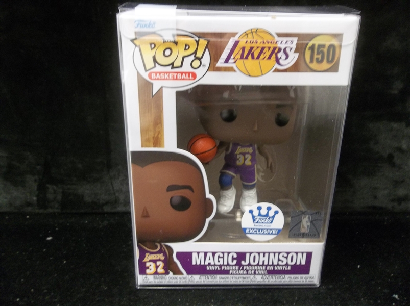 2022 Funko Pop Figures NBA Hardwood Classics #150 Magic Johnson, Lakers- Funko.com Exclusive!