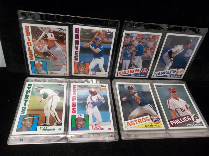 1984 & ’85 Topps Baseball “Supers” Complete Sets in Pages