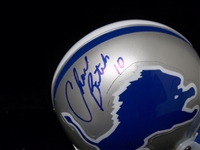 Autographed Charlie Batch Detroit Lions Riddell Replica Mini Helmet