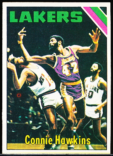 1975-76 Topps Bask- #195 Connie Hawkins, Lakers