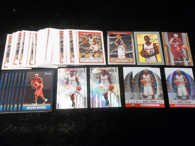 2006-07 Daniel Gibson Cavs/ Texas Rookie Year Cards- 71 Asst.