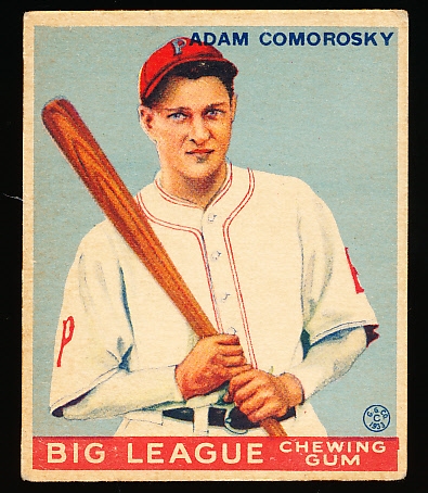 1933 Goudey Baseball- #77 Adam Comorosky, Pirates