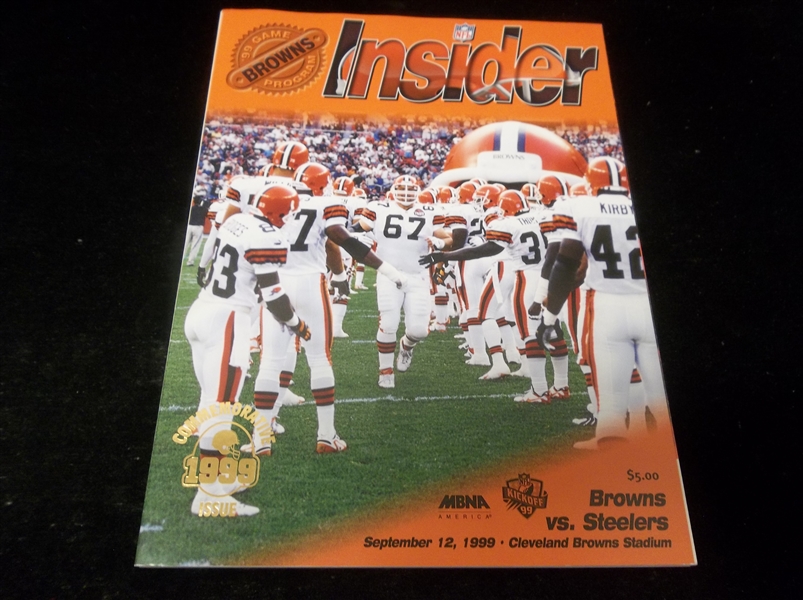 September 12, 1999 Pittsburgh Steelers @ Cleveland Browns- The “New” Browns 1st Regular Season NFL Game