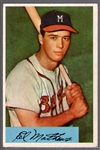 1954 Bowman Baseball- #64 Eddie Mathews, Braves