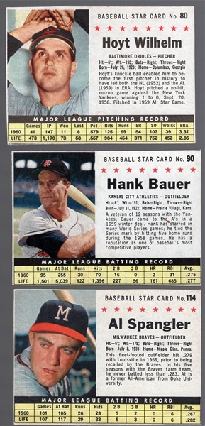 1961 Post Cereal Bb- 12 Cards