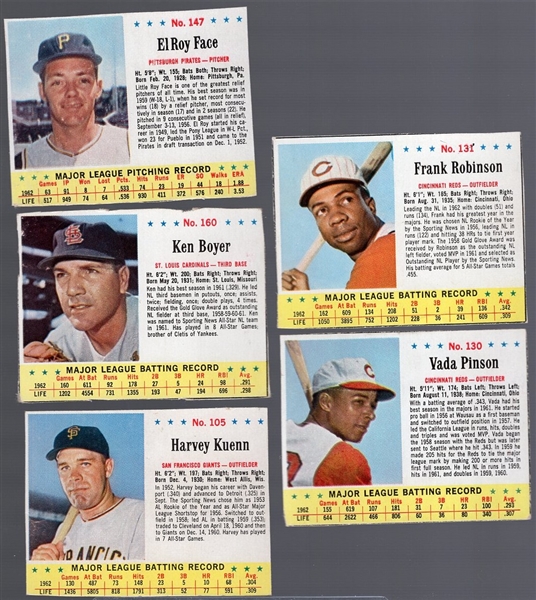 1963 Jello Baseball- 11 Diff