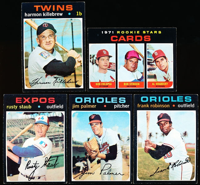 1971 Topps Bb- 5 Diff