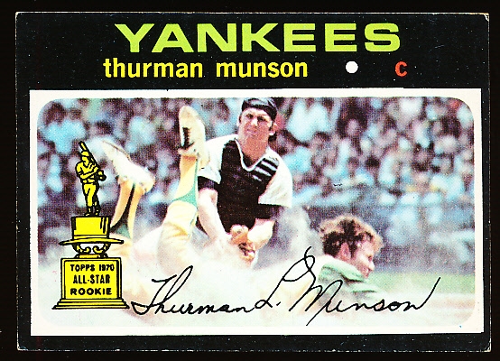 1971 Topps Bb- #5 Thurman Munson, Yankees