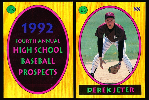 1992 Little Sun Fourth Annual High School Baseball Set of 30 with Derek Jeter, Kendall