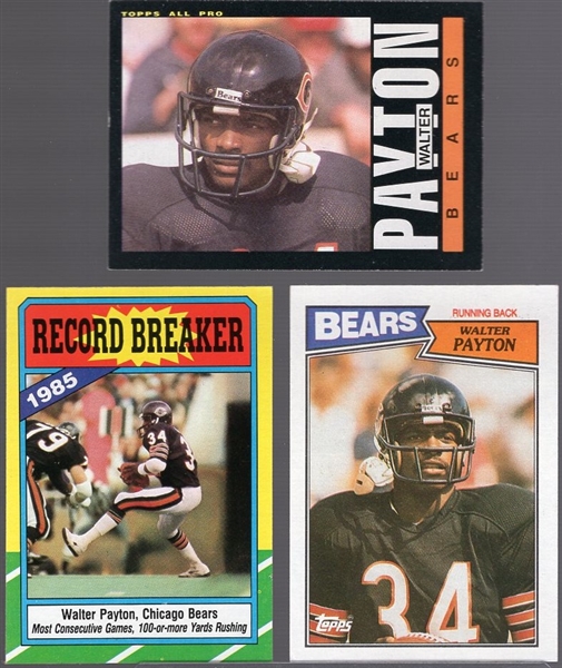 Walter Payton- 11 Cards