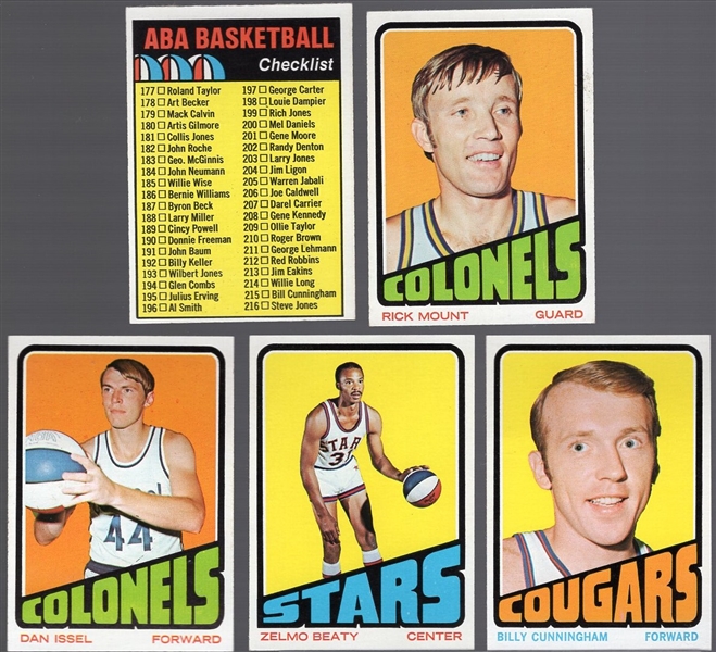 1972-73 Topps Bask- 5 Diff