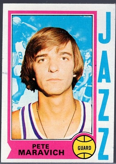 1974-75 Topps Bask- #10 Pete Maravich, Jazz