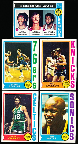 1974-75 Topps Bask- 5 Diff