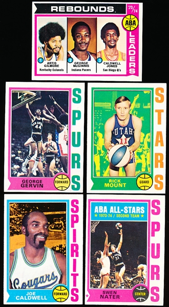 1974-75 Topps Bask- 5 Diff