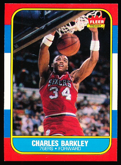 1986-87 Fleer Basketball- #7 Charles Barkley RC