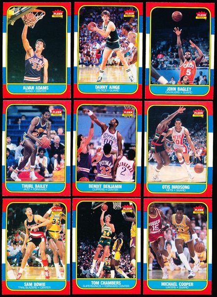 1986-87 Fleer Basketball- 10 Diff