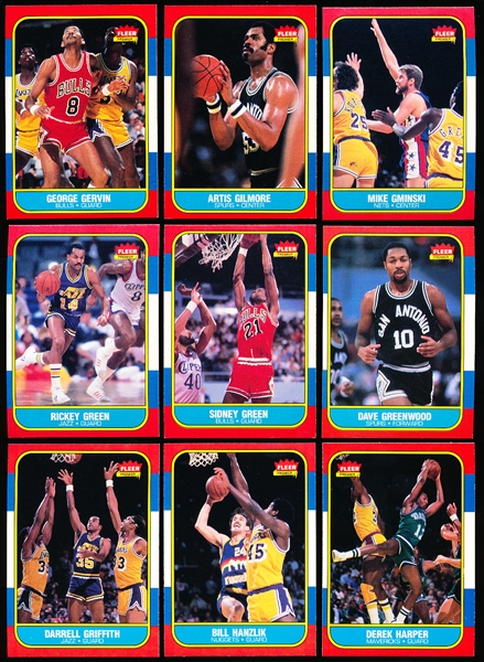 1986-87 Fleer Basketball- 10 Diff