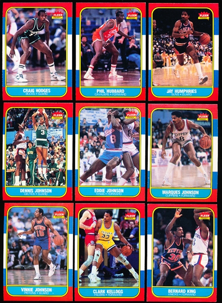 1986-87 Fleer Basketball- 10 Diff