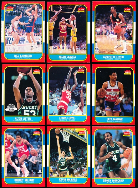 1986-87 Fleer Basketball- 10 Diff