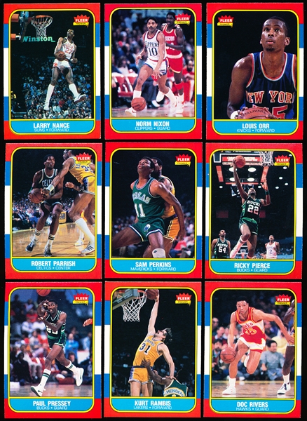 1986-87 Fleer Basketball- 10 Diff