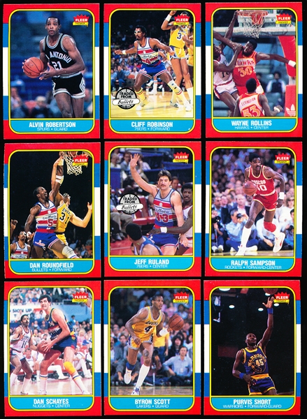 1986-87 Fleer Basketball- 10 Diff