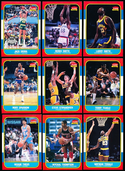 1986-87 Fleer Basketball- 10 Diff