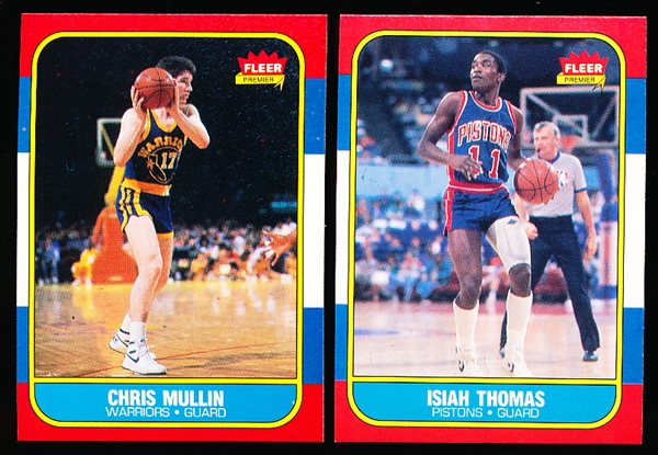 1986-87 Fleer Basketball- 2 Diff Rookies